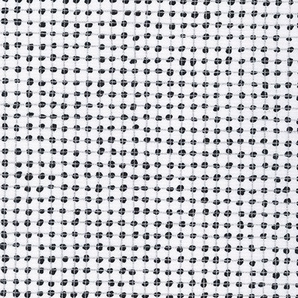 Robert Kaufman - Carolyn Friedlander - Collection CF - Jetty Grid Single Border - Snow (Metallic)