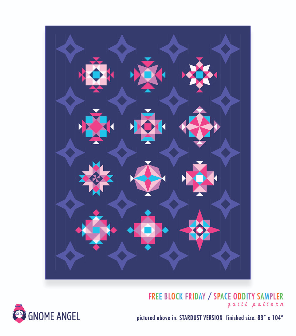 PATTERN: Space Oddity Sampler - Free Block Friday Series