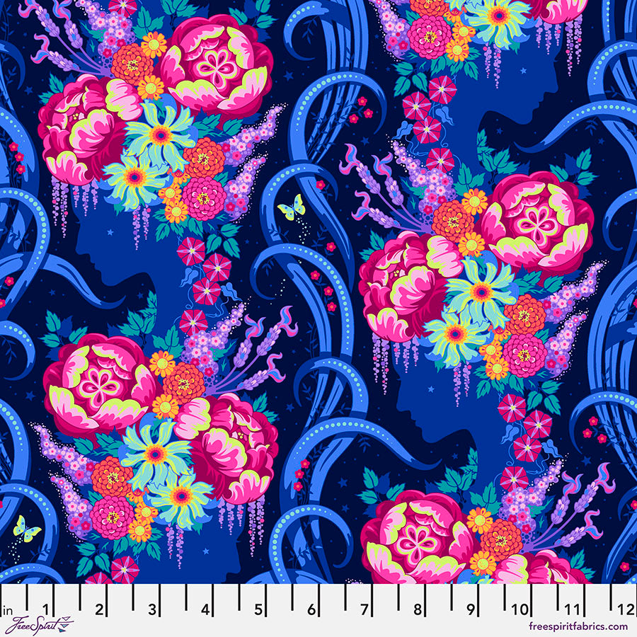 Free Spirit Fabrics - Stacy Peterson - Belle Epoque - Belle Epoque - Midnight