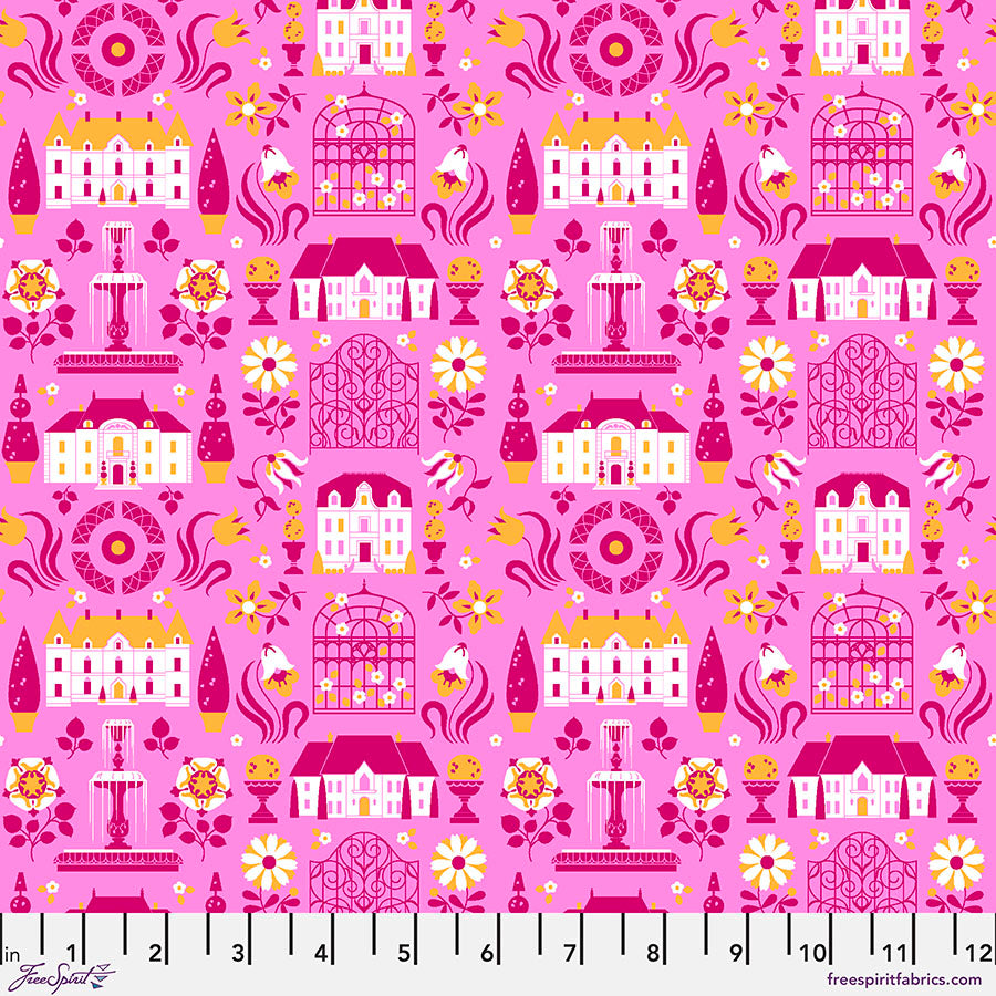 Free Spirit Fabrics - Stacy Peterson - Belle Epoque - Mannered - Pink