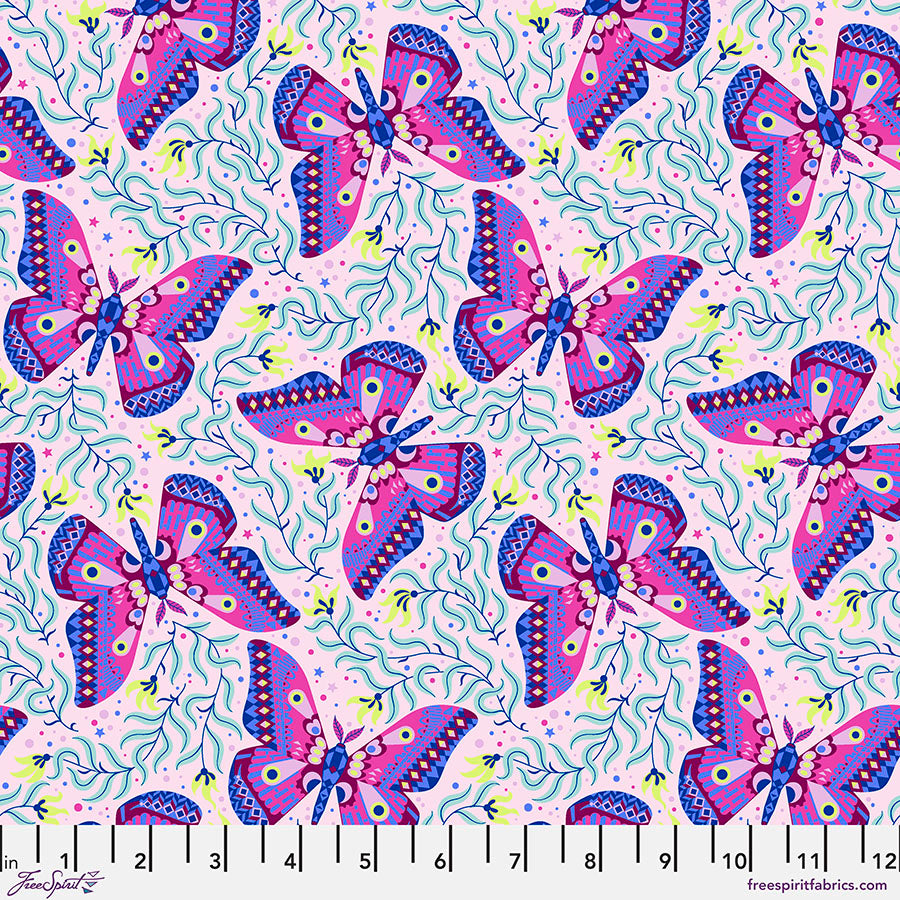 Free Spirit Fabrics - Stacy Peterson - Belle Epoque - Modern Moth - Blush