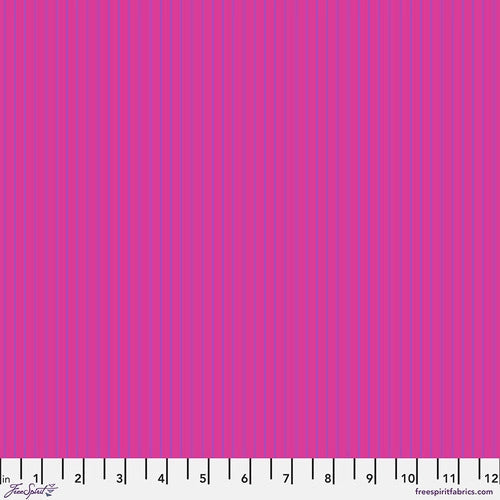Free Spirit Fabrics - Tula Pink - True Colors - Tiny Stripes - Mystic