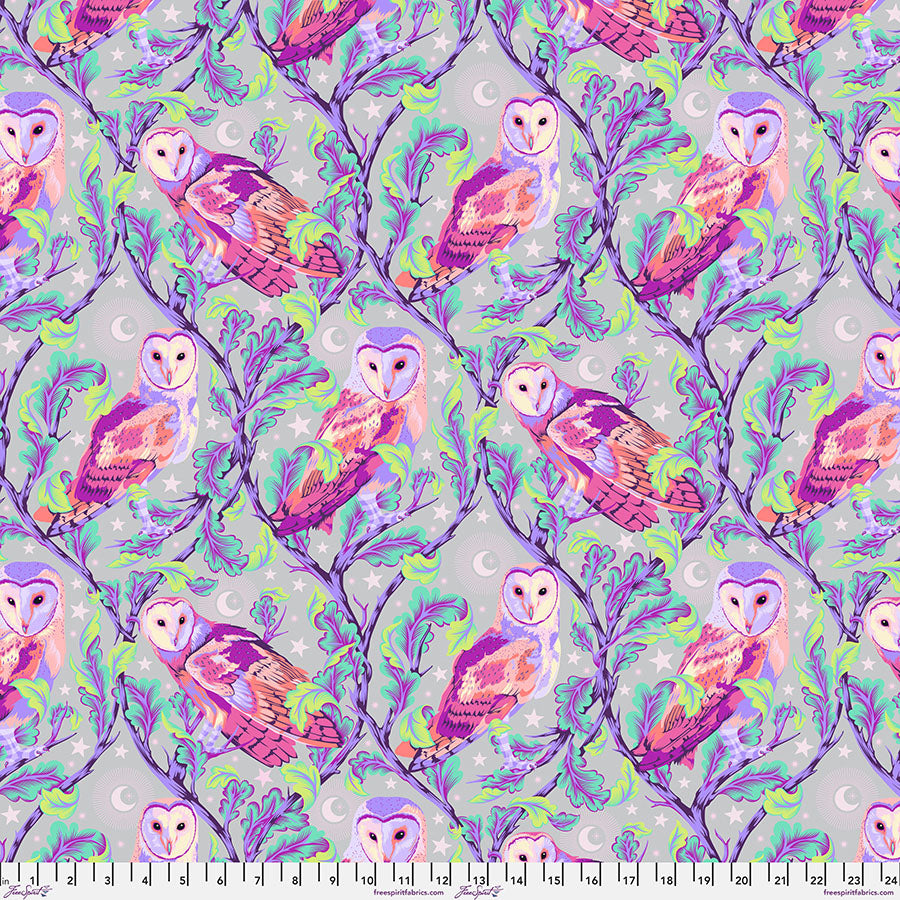 Free Spirit Fabrics - Tula Pink - Moon Garden - Night Owl - Dusk