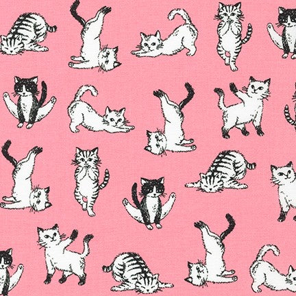 Robert Kaufman - Animal Club - Cats - Pink
