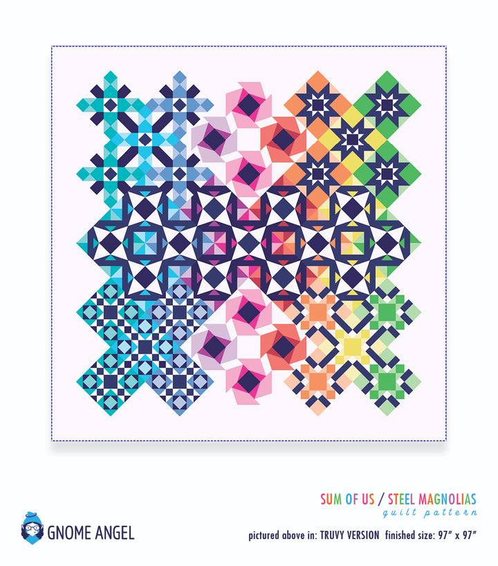 PATTERN: Steel Magnolias Sampler - Sum of Us Series - PDF