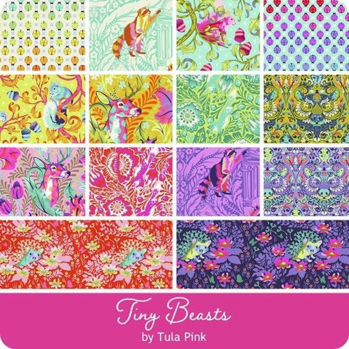 Free Spirit Fabrics - Tula Pink - Tiny Beasts – FQ Bundle