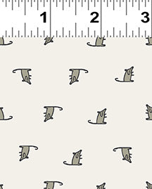Clothworks - Teresa Magnuson - Keyboard Cats - Mini Mice - Light Taupe