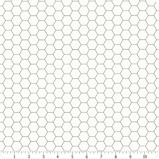 Riley Blake - Lori Holt - Bee Backgrounds - Honeycomb - Gray