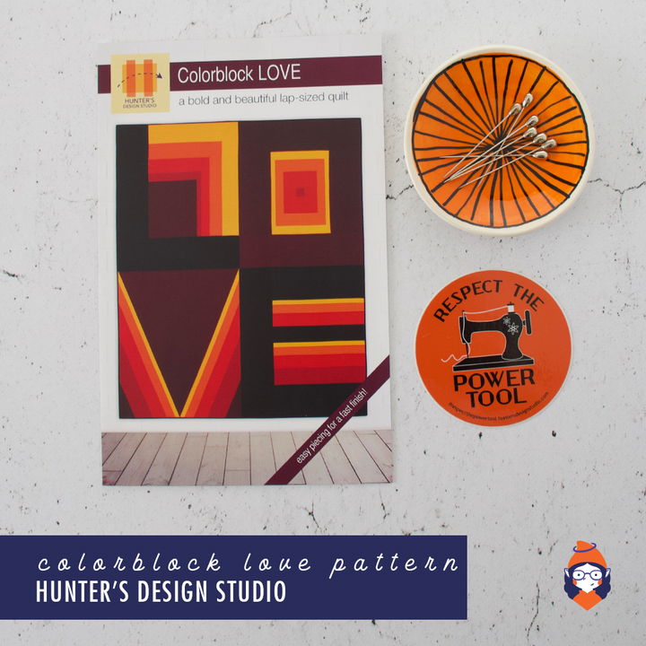 PATTERN: Colorblock LOVE by Hunter's Design Studio